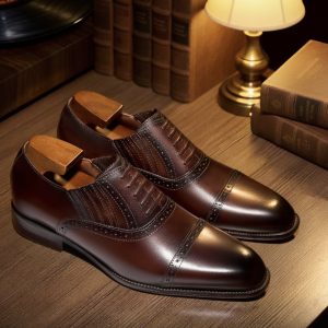Giày Âu Nam Oxfords cao cấp da thật