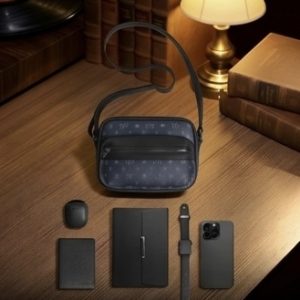 Túi đeo chéo nam da Microfiber hoạ tiết Monogram Neo X-Night